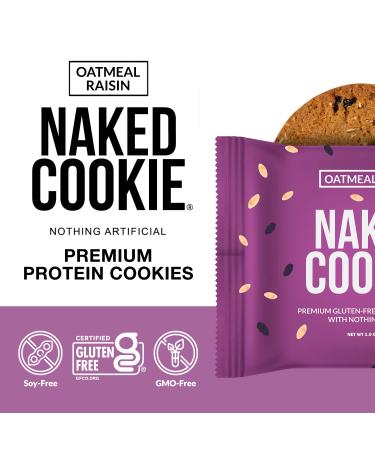 Grass-Fed Whey Oatmeal Raisin Protein Cookies - Gluten-Free, Soy-Free, Non-GMO, No Artificial Sweeteners - 12 Pack - Buy Online on GoSupps.com