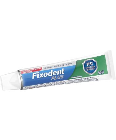 Fixodent Plus Antibacterial Denture Adhesive | 40g | Long-Lasting Hold for Secure Fit - Buy Online on GoSupps.com