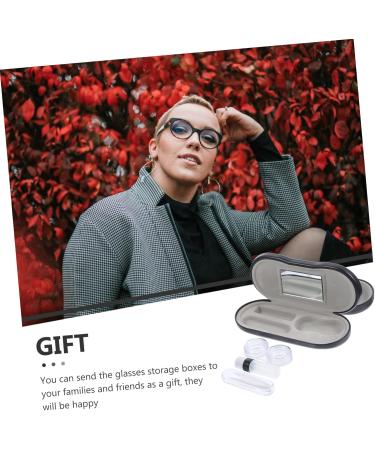 Healeved Dual-Purpose Black Glasses & Bottle Mirror Holder - 2 Pieces | 15.7x7.4x4cm Design Tool for Organized Storage - International Shipping Available - Buy Online on GoSupps.com