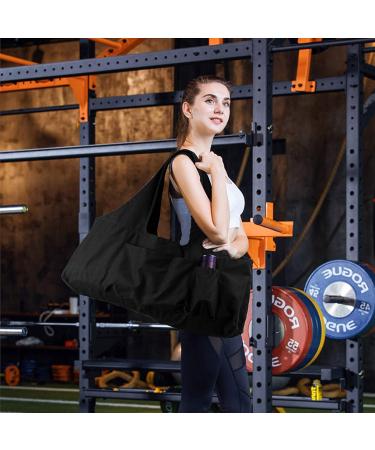 KUAK Large Yoga Mat Bag with Full Zipper Closure & 5 Pockets - Durable Yoga Mat Tote Sling for Women, Fits Most Size Mats - Black - Buy Online on GoSupps.com