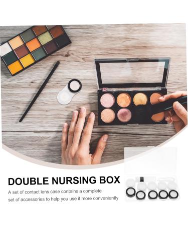 Partykindom 10 Pack Duplex Care Box - Portable Contact Lens Holder & Case Random Colors | AB Medical Plastic - Perfect Contact Lens Tool - Buy Online on GoSupps.com