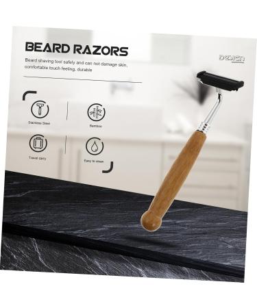 Healeeved Bamboo Grip Back Trimmer - 4-Piece Men's Shaving Tool Set for Easy Back Grooming - Buy Online on GoSupps.com