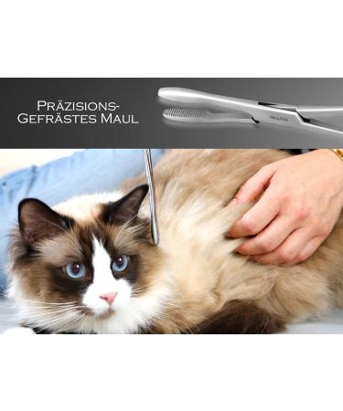 Professional Stainless Steel Dog Ear Hair Pliers - 18 cm Instrument RW Plug-in Tongs for Animal Hair Removal - Buy Online on GoSupps.com