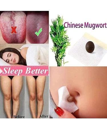 Mugwort Belly Button Patch (60PCS) - Natural Plant for Men and Women - White - Buy Online on GoSupps.com