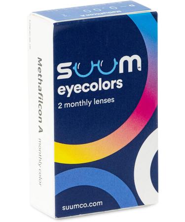 Buy Suum Eyecolors Blue Colored Contact Lenses | Monthly 30-Day Wear | Starch-Free Serenity Blue Lenses - Buy Online on GoSupps.com