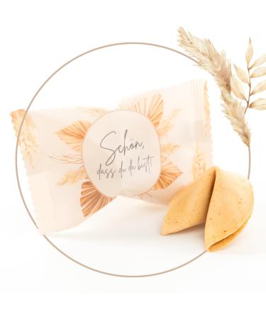 Lucky Treat |Nice that you are there beige beige |25 pieces |Frisch & Regional |With loving messages in German and English |Guardian wedding decoration baptism & communion 25 pieces nice that you are there - beige