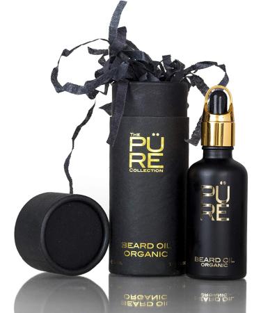 Certified Organic Beard Oil | 100% Natural & Vegan | The Pure Collection | Award-Winning Non-Greasy Oud Grooming Oil 1.69 fl oz - Buy Online on GoSupps.com