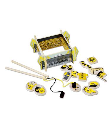 Borussia Dortmund Unisex Children's Bvb-fiskespil (20 parts) Toy Black and Yellow One Size EU