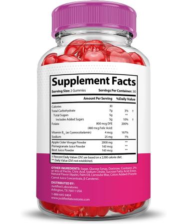 Bliss Keto ACV Gummies 2000MG (2 Pack) - Apple Cider Vinegar with Pomegranate & Beet Juice Vegan Non-GMO - 120 Gummies for Weight Loss & Detox - Buy Online on GoSupps.com