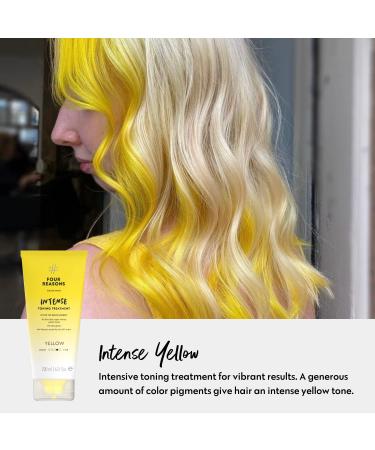 Four Reasons Hair Tower Conditioner - Natural Intensive Yellow Tint | Semi-Permanent Hair Color for Gentle Vibrant Results - Buy Online on GoSupps.com