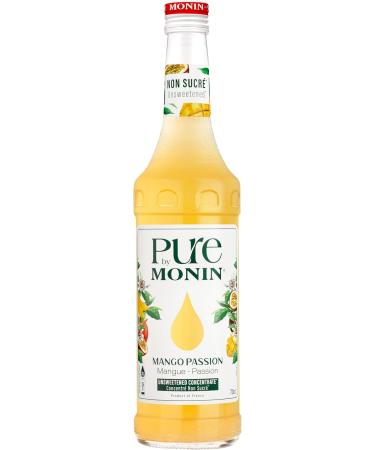 Pure by Monin Mango Passion For Sugarless or Low Sweetened Drinks 70cl - Buy Online on GoSupps.com