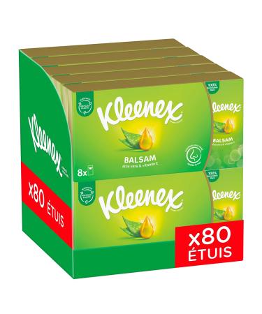 Kleenex Balsam Pack of 10 Handkerchiefs (8 + 2)