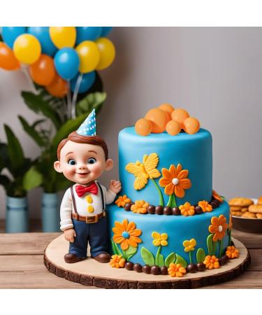 Astaron 20-Piece Orange Mini Balloon Cake Toppers | Wedding & Birthday Party Decor - Buy Online on GoSupps.com