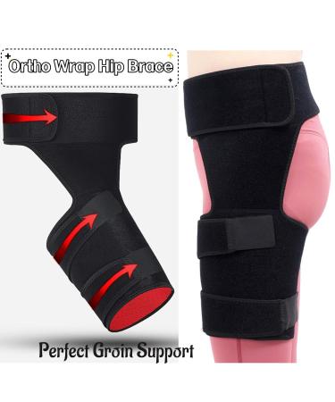 Ortho-Wrap Hip Brace Healthy Lab Co Sciatica Brace Hip Brace for Sciatica Pain Relief Stabilizing Hip Brace Groin Thigh Sleeve Hip Support Wrap Wrap Hip Brace for Men Women - Buy Online on GoSupps.com