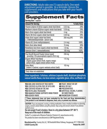 Country Life Whole Food B-Vitamin Cellular Detox - 30 Vegan Capsules for Optimal Health - Buy Online on GoSupps.com
