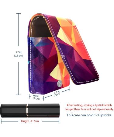 Buy Stylish Leather Lipstick Case with Mirror | Mini Lip Gloss Organizer - Abstract Art Design Q961e4kirx - Buy Online on GoSupps.com