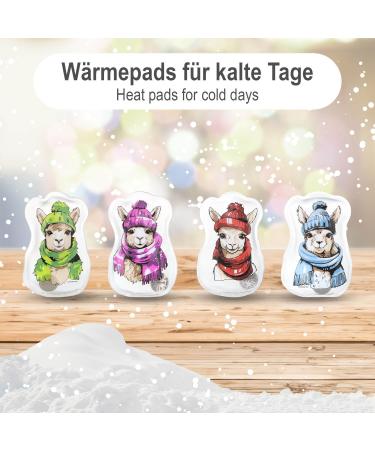 Com-Four Reusable Pocket Warmer - Colorful Lama Hand Warmers for Kids - 4-Pack Heat Pads for Cold Days & On-the-Go - Buy Online on GoSupps.com