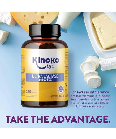 ULTRA LACTASE 16500 FCC 120 Capsules Fast Acting Better Absorption Than Lactase Tablets. For Lactose Intolerance. Premium Digestive Enzymes. VEGAN - Buy Online on GoSupps.com