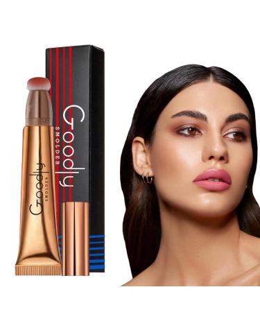 Highlighter Wand - 15ml Multifunctional Bronzer Pen Makeup Creamy Texture Highlighting Shade Makeup with Air Cushion Applicator Coatuiyo