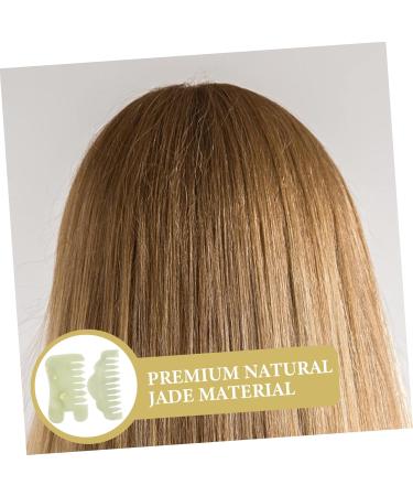 Frcolor Jade Comb Set - 2 St. Gua Sha Scalp Massagers & Hair Brushes for Face & Body | Enhance Your Beauty Routine - Buy Online on GoSupps.com