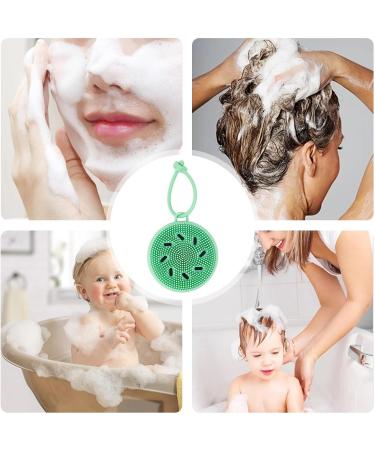 Silicone Facial Scrubber Silicone Face Cleanser with Soft Bristles | Manual Face Wash Scrub for Face Skincare Exfoliator Brush for Cleaning Dtt Green - Buy Online on GoSupps.com