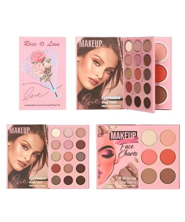 Makeup Eyeshadow Palette - 21-Color Book-Style Kit | Eyeshadow Palette Set with Matte and Shimmer Shades Cosmetics Palettes with Blendable Pigments Makeup Kit for Daily Routine Wedding Party