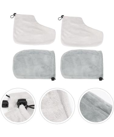 Homoyoyo Ensemble 2 Paires de Moufles et Couvre-pieds Isolants en Coton pour Bain de Paraffine Hydratation Peau Usage Domicile et Spa Taille Unique Couleur Al atoire - Buy Online on GoSupps.com