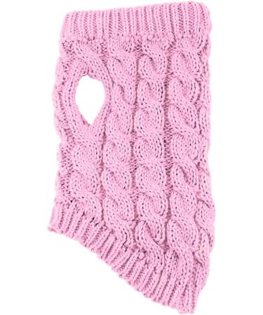 Shop Famkit Pink Pet Dog Roll Collar Sweater - Warm Fashion Knitwear & Outwear for Small Dogs (M-2: 5.5-7.7lb) - Buy Online on GoSupps.com