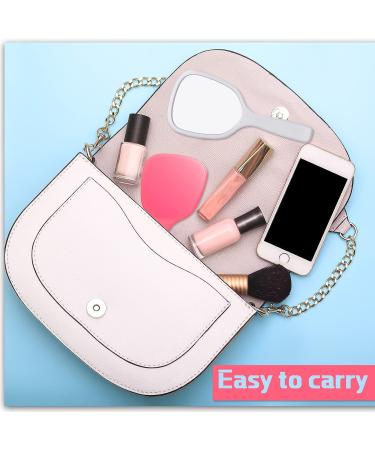 Compact Handheld Mirror with Handle for Makeup, Vanity & Travel - 36 Pieces in 6 Colors - 7.09 x 3.15 Inches - Buy Online on GoSupps.com