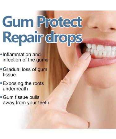 Uzionie Gum repair drops regenerating gel for gums for gum growth treatment for oral gum recession 30 ml - Buy Online on GoSupps.com