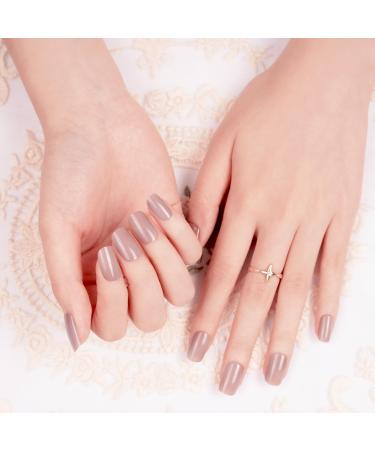 Danni & Toni Half hardened gel nail foils (ICED LATTE) pink gray color mixture shiny shimmering uv gel nail foil nail ticker nail design nail foil self-adhesive wraps 28 sticker iced latte-de - Buy Online on GoSupps.com