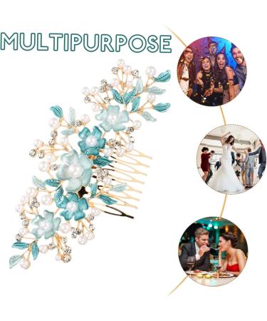 Beaupretty Accessories hair plug hair barrettes for women tiaras for girls hair combs for women accessories gajra flower hair clips for bun clips for hair bride flower headdress Wedding - Buy Online on GoSupps.com