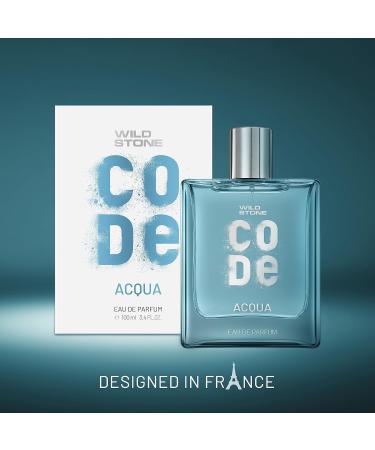 Wild Stone CODE Acqua Perfume for Men 100ml l Long-Lasting Eau De Parfum having Fresh & Oceanic Vibes with Marine Musk Amber and Patchouli Notes | LuxuryMen EDP Perfume - Buy Online on GoSupps.com