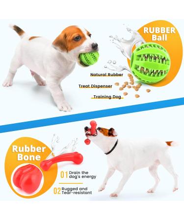 Puppy Toys 8 Pack for Small Dogs Luxury Dog Chew Toys with Squeaky Plush Toys Rope Toys and Ball Teething Toys for Puppy Supplies - Buy Online on GoSupps.com
