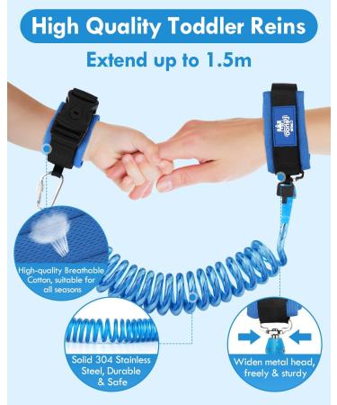 Lehoo Castle 4 in 1 Toddler Reins for Boys - Whale Blue Toddler Leash Harness - Buy Online on GoSupps.com