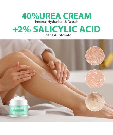 Urea Cream 40 Percent Urea Cream 40 Percent for Feet 150g Urea Cream for Cracked Heels and Dry Skin Deep Moisturizing Nourishing Urea Foot Cream 40 Percent Plus 2% Salicylic Acid - Buy Online on GoSupps.com