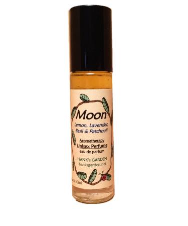 MOON (Smoky Citrus Aroma) 10 ml roll on - Aromatherapy Unisex Perfume - Cologne - eau de parfum - Organic Vegan All Natural - 100% Pure Essential Oils (MOON 10 ml roll on) MOON 10 ml roll on
