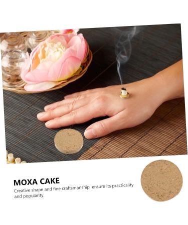 Buy SOLUSTRE 80 Pcs Moxa Cake Herbal Stickers - Natural & Effective Tool | 5x2x2 cm | International Shipping Available - Buy Online on GoSupps.com