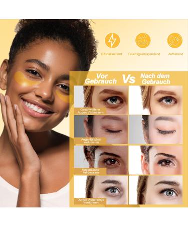 60 Golden Snail Eye Pads with Collagen - Anti-Aging Eye Mask for Dark Circles Puffiness & Wrinkles - International Shipping Available - Buy Online on GoSupps.com