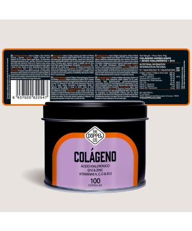 Collagen + Hyaluronic Acid + Coenzyme Q10 + Vitamins C A D B12 | 100 Capsules | Highly Concentrated | Collagen for Strong Joints Soft Skin Hair Strengthened Bones | Hydrolyzed Collagen - Buy Online on GoSupps.com