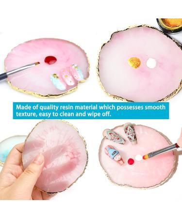 WOSO Pink Resin Nail Art Palette | Nail Polish Mixing Tray & DIY Accessories for Nail Design - Buy Online on GoSupps.com