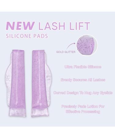 Lash Lift Pads - Reusable Silicone Eyelash Perm Rods | No Glue Flexible Curler in Little Purple - Buy Online on GoSupps.com