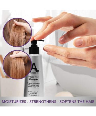 Silk Keratin Smooth Protection Sulfate-Free Shampoo - 3.4 Oz | International Shipping Available - Buy Online on GoSupps.com
