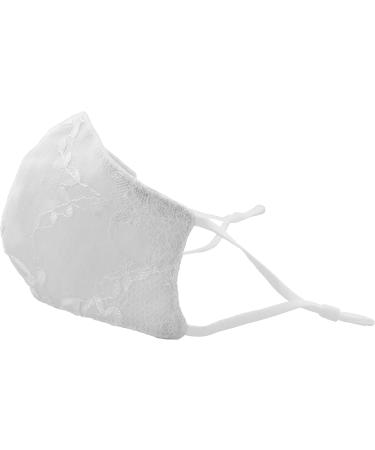 Shop VILLAGE GIFT IMPORTERS First Communion Face Mask | White Floral Lace Kids Mask | Adjustable & Breathable | Perfect for Religious Ceremonies & Easter - Buy Online on GoSupps.com
