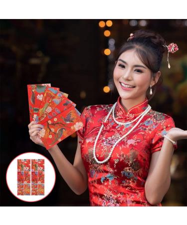 MAGICLULU 18pcs Year of The Tiger is a Blessing Chinese Red Envelopes Chinese Red Packet Envelope Chinese Hongbao Cash Pocket Gift Money Envelopes 2022 Red Envelopes China Festive Paper Red 17X9X0.1CM - Buy Online on GoSupps.com
