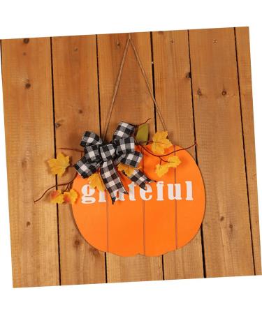 STOBAZA Leaf Pendant Pumpkin Garland Wall Craft Front Decoration Adornment Decor Wreath Door Wooden Maple - Buy Online on GoSupps.com