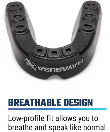 Hayabusa Combat Sports Mouth Guard - Black/Red | Youth & Adult Sizes - Buy Online on GoSupps.com