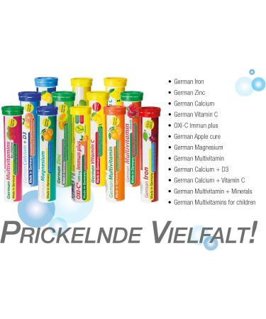 Buy German Iron Effervescent Tablets - 140 Pieces Cherry Taste - Sugar-Free Vegan - 14 mg Iron - T&D Pharma - Made in Germany - Buy Online on GoSupps.com