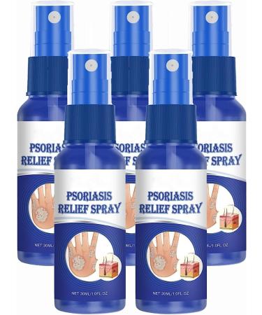 EXQST Psoriasis Treatment Relief Spray Herbal Psoriasis Relief Spray Treatment for Plaque Psoriasis Herbal Psoriasis Treatment Spra for Skin Plaque Psoriasis 5pcs