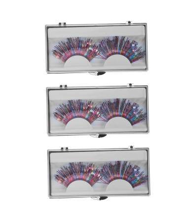 ABOOFAN 6 Pairs False Lashes Color Bars Eyelash